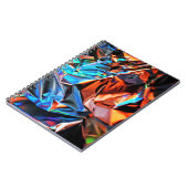 Meerkleurig abstract schilderij notitieboek (Linkerzijde)