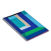 Meerkleurig abstract schilderij notitieboek (Rechterzijde)