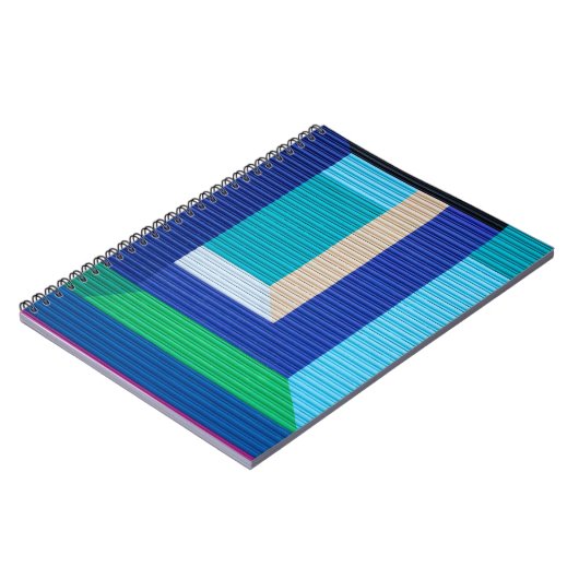 Meerkleurig abstract schilderij notitieboek (Linkerzijde)