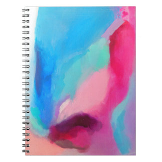 Meerkleurig abstract schilderij notitieboek