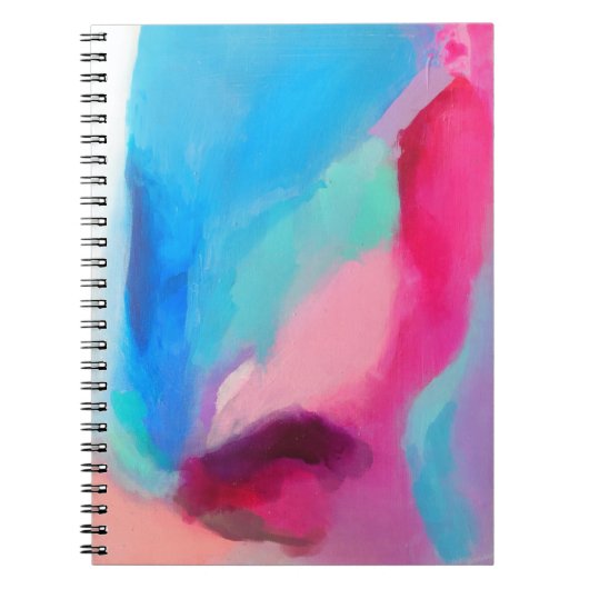 Meerkleurig abstract schilderij notitieboek (Voorkant)