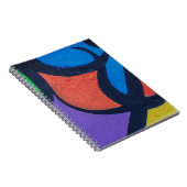 Meerkleurig abstract schilderij notitieboek (Rechterzijde)