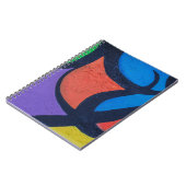 Meerkleurig abstract schilderij notitieboek (Linkerzijde)