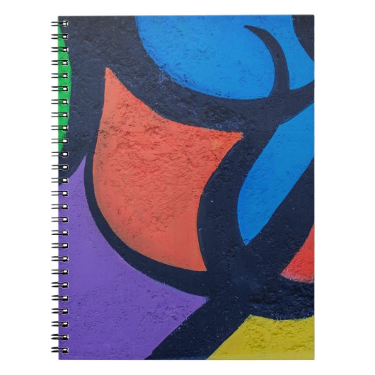 Meerkleurig abstract schilderij notitieboek (Voorkant)