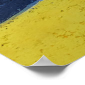 Meerkleurig abstract schilderij poster (Hoek)