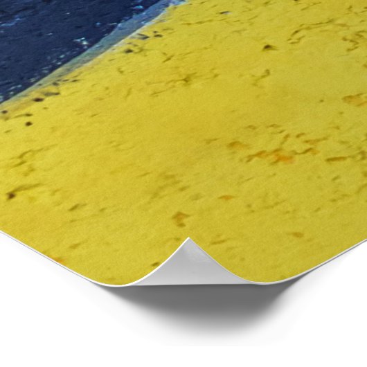 Meerkleurig abstract schilderij poster (Hoek)