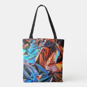 Meerkleurig abstract schilderij tote bag (Achterkant)
