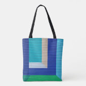 Meerkleurig abstract schilderij tote bag (Achterkant)