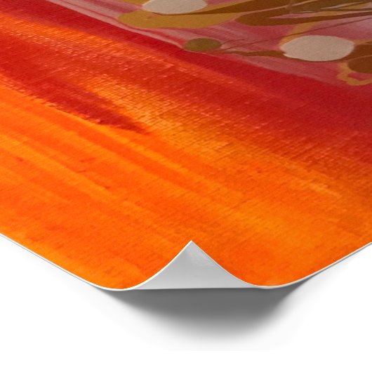 Meerkleurig Abstract Stripes Poster (Hoek)