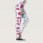 Meerkleurig abstract textielprintpatroon leggings (Rechts)
