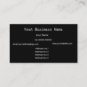 Meerkleurig Abstract Visitekaartje (Achterkant)