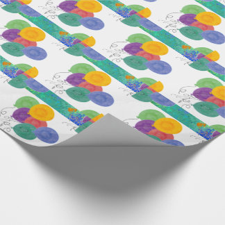 Meerkleurig ballonpatroon cadeaupapier