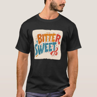 Meerkleurig bitter zoet kostuum t-shirt
