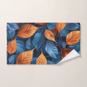 Meerkleurig bladpatroon bad handdoek (Handdoek)