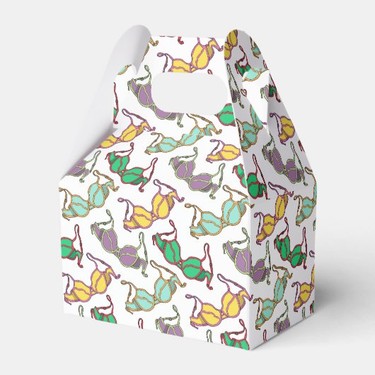 Meerkleurig Bra-patroon Bedankdoosjes (Voorkant Zijde)