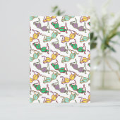 Meerkleurig Bra-patroon Bedankkaart (Staand voorkant)