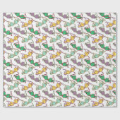 Meerkleurig Bra-patroon Cadeaupapier (Vlak)