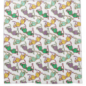 Meerkleurig Bra-patroon Douchegordijn (Voorkant)