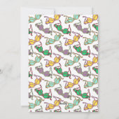 Meerkleurig Bra-patroon Feestdagenkaart (Achterkant)