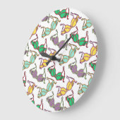 Meerkleurig Bra-patroon Grote Klok (Hoek)