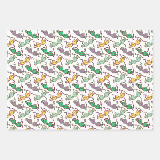 Meerkleurig Bra-patroon Inpakpapier Vel (Voorkant 3)