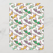 Meerkleurig Bra-patroon Kaart (Voorkant / Achterkant)