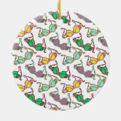 Meerkleurig Bra-patroon Keramisch Ornament (Achterkant)