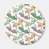 Meerkleurig Bra-patroon Magneet (Voorkant)