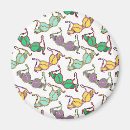 Meerkleurig Bra-patroon Magneet