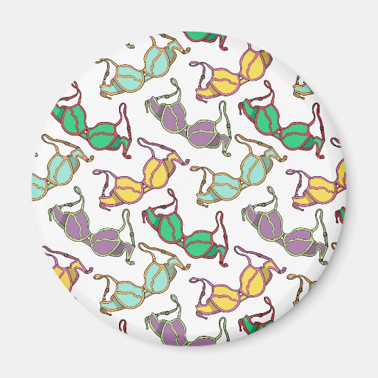 Meerkleurig Bra-patroon Magneet (Voorkant)