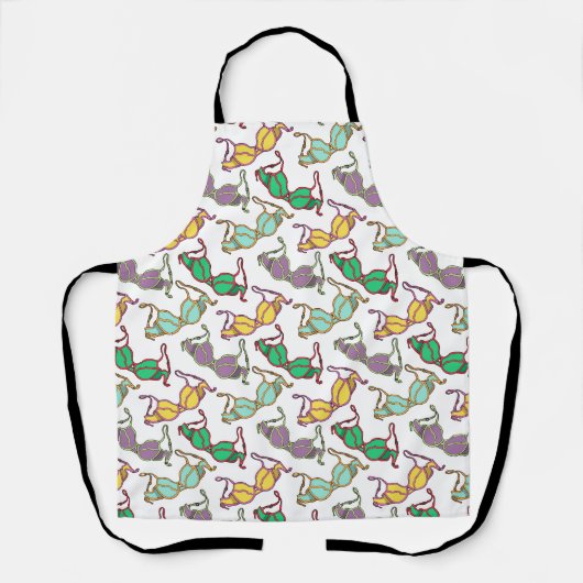 Meerkleurig Bra-patroon Schort (Voorkant)