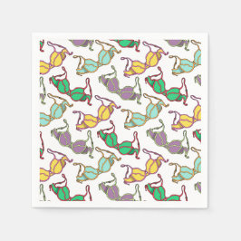 Meerkleurig Bra-patroon Servet