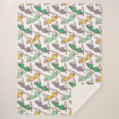 Meerkleurig Bra-patroon Sherpa Deken (Voorkant)