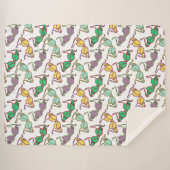 Meerkleurig Bra-patroon Sherpa Deken (Voorkant (horizontaal))