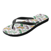 Meerkleurig Bra-patroon Teenslippers (Schuin)