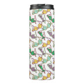 Meerkleurig Bra-patroon Thermosbeker (Achterkant)