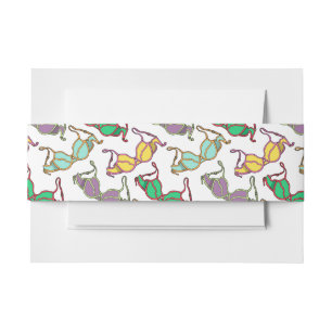 Meerkleurig Bra-patroon Uitnodigingen Wikkel