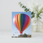 Meerkleurig Briefkaart voor hot-luchtballonnen (Staand voorkant)
