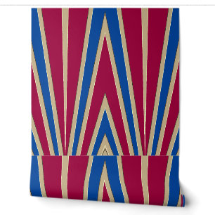 Meerkleurig chevron patroon "Ratti_Creative_Arts" Behang