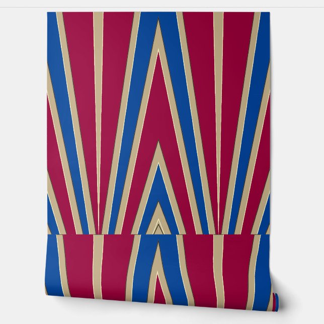 Meerkleurig chevron patroon "Ratti_Creative_Arts" Behang (Afrollen)