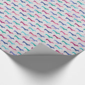 Meerkleurig Dachshund-patroon Cadeaupapier (Hoek)