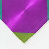 Meerkleurig diamantpatroon fleece deken (Hoek)