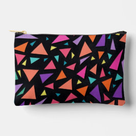 Meerkleurig driehoekig geometrisch patroon etui