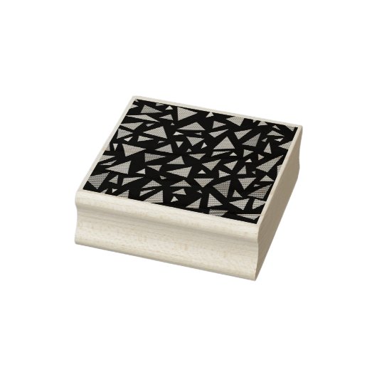 Meerkleurig driehoekig geometrisch patroon rubberstempel (Stempel)