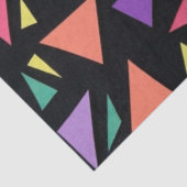 Meerkleurig driehoekig geometrisch patroon tissuepapier (Detail)