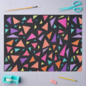 Meerkleurig driehoekig geometrisch patroon tissuepapier (Craft)