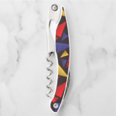 Meerkleurig driehoekpatroon kurkentrekker (Voorkant)