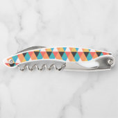 Meerkleurig driehoekpatroon kurkentrekker (Achterkant)