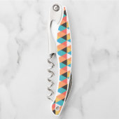 Meerkleurig driehoekpatroon kurkentrekker (Voorkant)