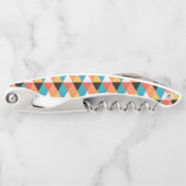 Meerkleurig driehoekpatroon kurkentrekker (Voorkant)